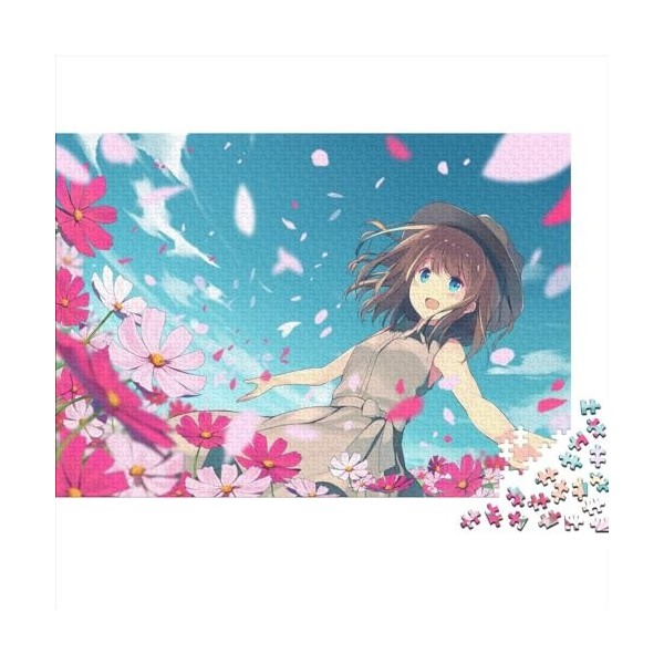 Filles de lanime Puzzle De 300 Pièces Casse-tête Éducatif Jeu Familial Cadeau pour Adultes-Manga 300pcs 40x28cm 