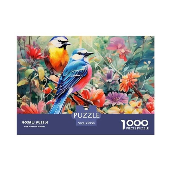 Oiseaux et Fleurs Puzzles De 1000 Pièces pour Adultes Et Enfants Défi de lintelligence Jeu De Puzzle pour Adultes 1000 Jouet