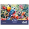 Oiseaux et Fleurs Puzzles De 1000 Pièces pour Adultes Et Enfants Défi de lintelligence Jeu De Puzzle pour Adultes 1000 Jouet