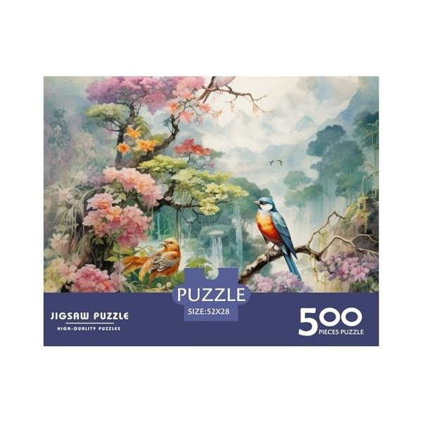 Oiseaux et Fleurs Puzzles De 1000 Pièces pour Adultes Et Enfants Défi de lintelligence Jeu De Puzzle pour Adultes 1000 Jouet