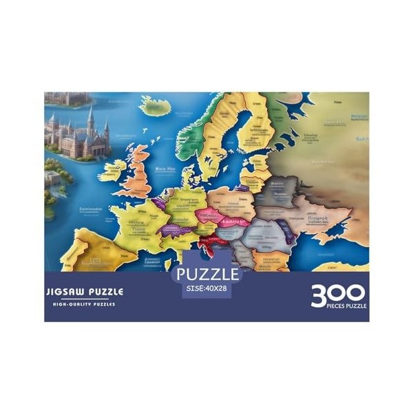 Carte deurope Puzzle 1000 Pièces Défi de lintelligence Puzzles Paysage pour Adultes 1000 Pièces Nature pour Adultes Et Enfa