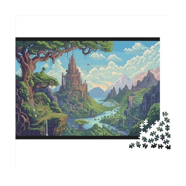 European Style Wonderland Castle 1000 Pièces Adultes Puzzles Jeux Éducatifs Cadeaux danniversaire pour Noël Décoration Intér