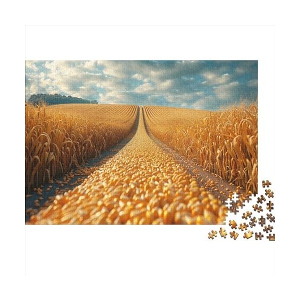 Corn Highway, Harvest Season 500 Pièces Adultes Puzzles Jeux Éducatifs Cadeaux danniversaire pour Noël Décoration Intérieure