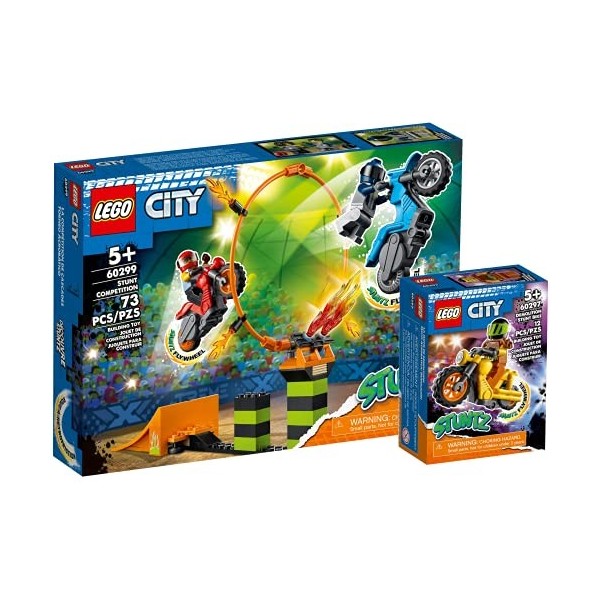 Lego City Stuntz Kit de compétition de cascade 60299 + Power-Stuntb