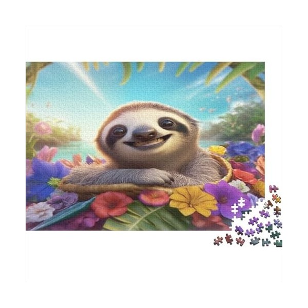 Porcinet Rose pour Adultes 1000 Pièces Animal Puzzle DécoSourision Intérieure Jeu De Défi Familial Cadeaux danniversaire pou