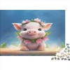 Porcinet Rose pour Adultes 1000 Pièces Animal Puzzle DécoSourision Intérieure Jeu De Défi Familial Cadeaux danniversaire pou