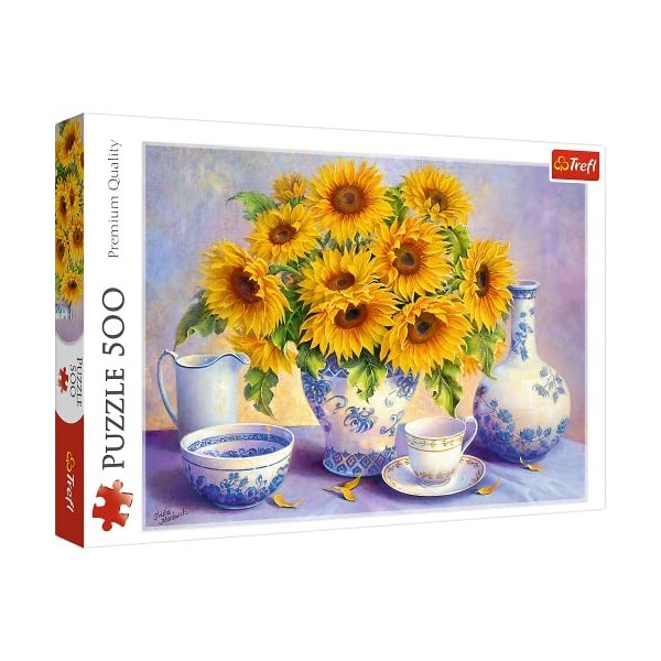 Trefl 500 Pièces Qualité Premium pour Adultes et Enfants à partir de 10 Ans Puzzle, TR37293, Tournesols