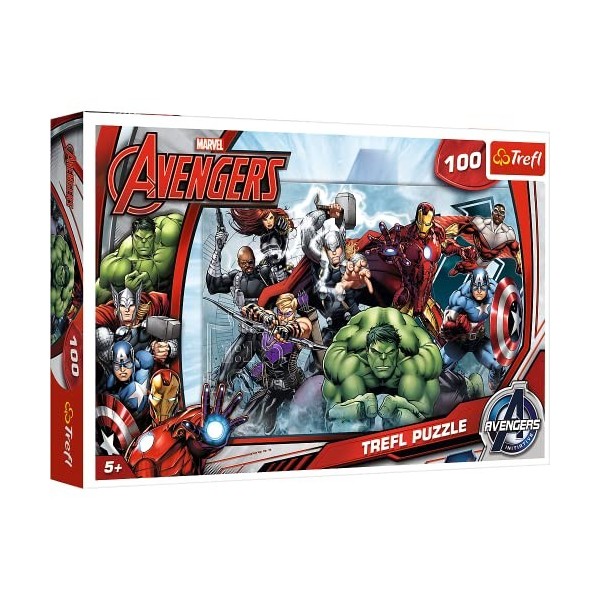 Trefl - 16272 - Puzzle - Disney Marvel - Avengers Intiative - 100 Pièces