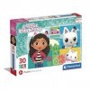 Clementoni- GabbyS Dollhouse Supercolor Dollhouse-30 Pièces, Enfants 3 Ans, Puzzle Dessin Animé-Fabriqué en Italie, 20281