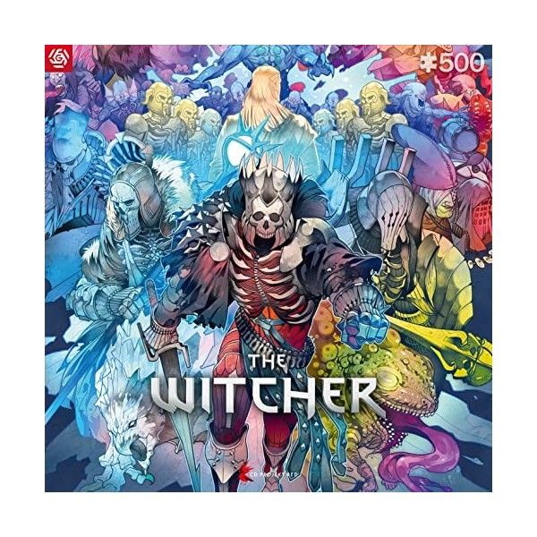 Good Loot Puzzle de Jeu The Witcher Monster Faction Puzzles Illustration de Jeu pour Adultes Adolescents Puzzle de 500 Pièces