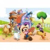 Trefl- Disney 160 Pièces pour Les Enfants à partir de 6 Ans Puzzle, 15337, Fermier Miki Mickey Mouse et Ses Amis