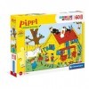 Clementoni Fifi Brindacier-60 Maxi pièces-Puzzle Enfant-fabriqué en Italie, 4 Ans et Plus, 26466, No Color