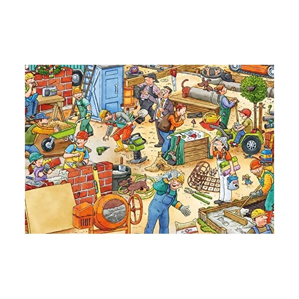 Schmidt Spiele 56417 Où est la Petite perceuse-3 x 24 pièces Puzzle pour Enfant, coloré, Multicolore, Normal