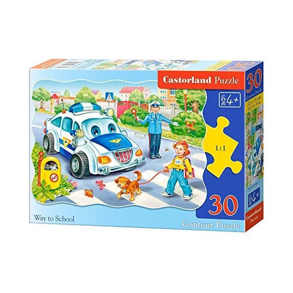 Castorland - B-03389-1 - Puzzle - Chemin de LÉcole - 30 Pièces