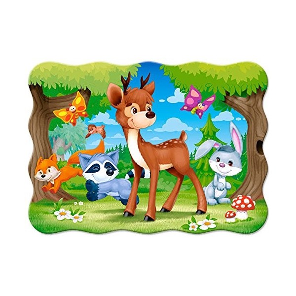 Castorland - B-03570-1 - Puzzle - Un Cerf et des Amis - 30 Pièces