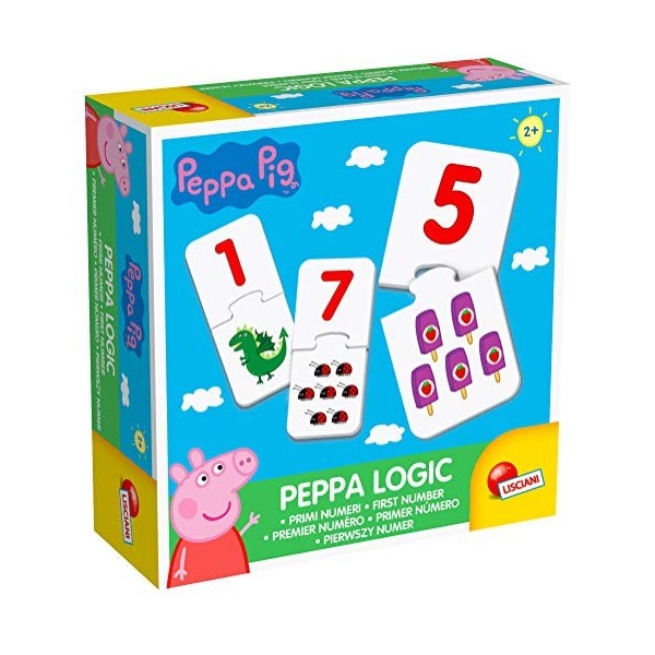 Lisciani Giochi Lisciani-Jeux éducatifs-Peppa Pig-Baby Logic Numéros ou Couleurs pour Enfants de 1 à 4 Ans-Modèle aléatoire, 