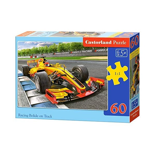 Castorland B-066179 Racing Bolide on Track 60 Pièces Puzzle Multicolore