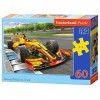 Castorland B-066179 Racing Bolide on Track 60 Pièces Puzzle Multicolore