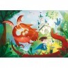 Clementoni- Puzzle Dragon and The Knight 180pzs Does Not Apply Château, 29209, Multicolore, One Size