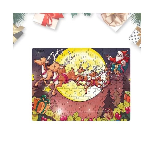 GUYOS Puzzles du Père Noël - Puzzles de Noël du Père Noël,Décoration de Noël et dhiver du Père Noël, Puzzles pour Filles, ga