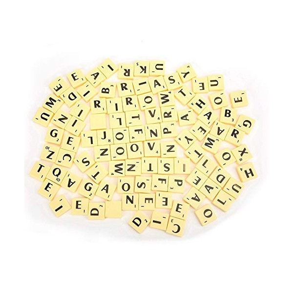 1 Jeu de Lettres de Puzzle, Jeu de société en Plastique Durable, Lettres de Puzzle, Jouets éducatifs Interactifs pour Enfants