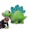 Shichangda Puzzles de Dinosaures 3D, Jouets de Puzzle de Dinosaures | Jouet éducatif Montessori pour,Puzzles dapprentissage 