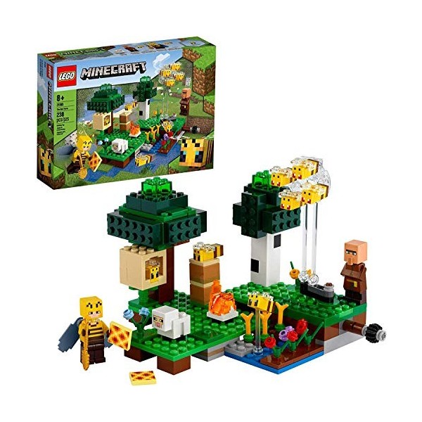 LEGO Minecraft The Bee Farm 21165 Minecraft Building Action Toy with a Beekeeper, Plus Cool Bee and Sheep Figures, New 2021 