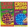 Ensemble De 4 Crossword Puzzle Books Pare-Choc 112 Pages Voyage Activité Adultes Cerveau Jeux