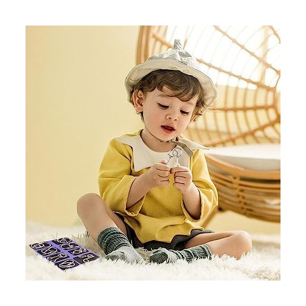 Decorhome Puzzles en Fil métallique - Puzzle en Fil métallique 8 pièces IQ -Compression Toys Magic Toy | Puzzle en Fil métall