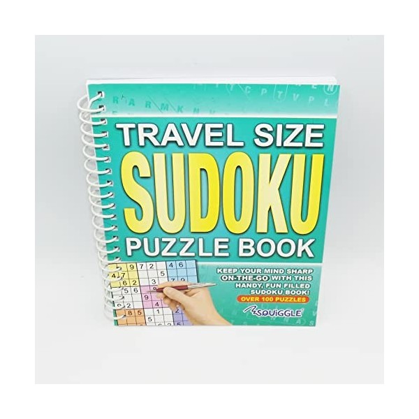 Sudoku Puzzle à spirales format voyage Turquoise Format A5