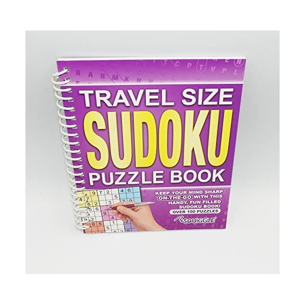 Sudoku Puzzle à spirales format voyage Turquoise Format A5