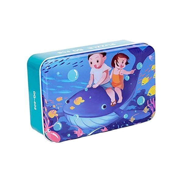 Eastuy Puzzle pour Enfants,Puzzles de Bande dessinée en Papier dans Une boîte de Rangement - Puzzle coloré STEM Toys, Jouets 