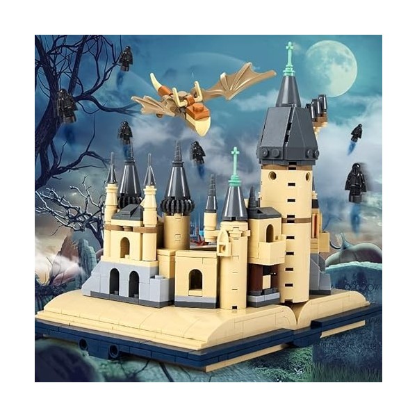 FERCLA 727 pièces Harry Castle Building Toy, Magic Castle Book Toy Building Blocks, Kit de Construction, Collectable pour M