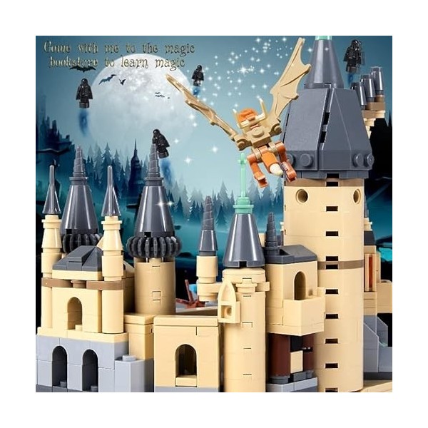 FERCLA 727 pièces Harry Castle Building Toy, Magic Castle Book Toy Building Blocks, Kit de Construction, Collectable pour M