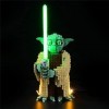 GEAMENT Jeu De Lumières Compatible avec Lego Yoda - Kit Déclairage LED pour Star Wars 75255 Jeu Lego Non Inclus 