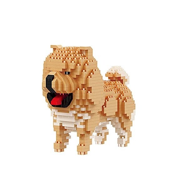 Larcele Ensemble de mini blocs de construction en forme danimaux, briques de jeu micro 3D, 790 pièces KLJM-05 Teddy en blan