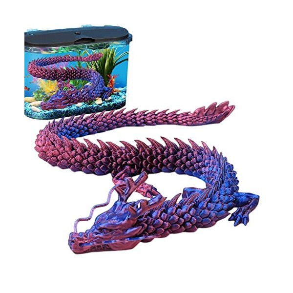 woyufen Dragon Articulé Imprimé en 3D Soulagement Dragon Articulations Rotatives et articulées Dragon Modèle Figurines Jouet 