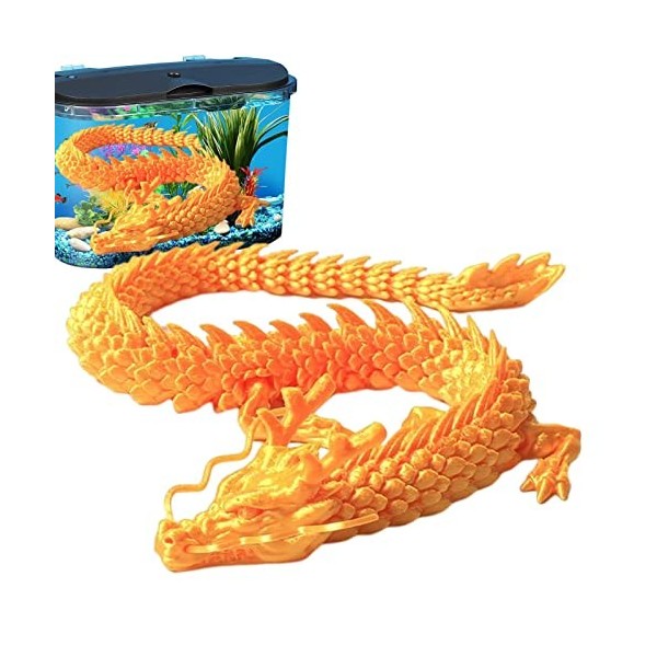 woyufen Dragon Articulé Imprimé en 3D Soulagement Dragon Articulations Rotatives et articulées Dragon Modèle Figurines Jouet 