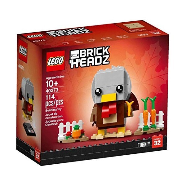 LEGO La Dinde de Thanksgiving - Goûte à lambiance Festive avec Une Dinde de Thanksgiving BrickHeadz™ !