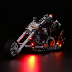 Kit déclairage LED pour Lego Ghost Rider 76245, kit déclairage LED pour Lego 76245 Ghost Rider Mech & Bike – Modèles non in