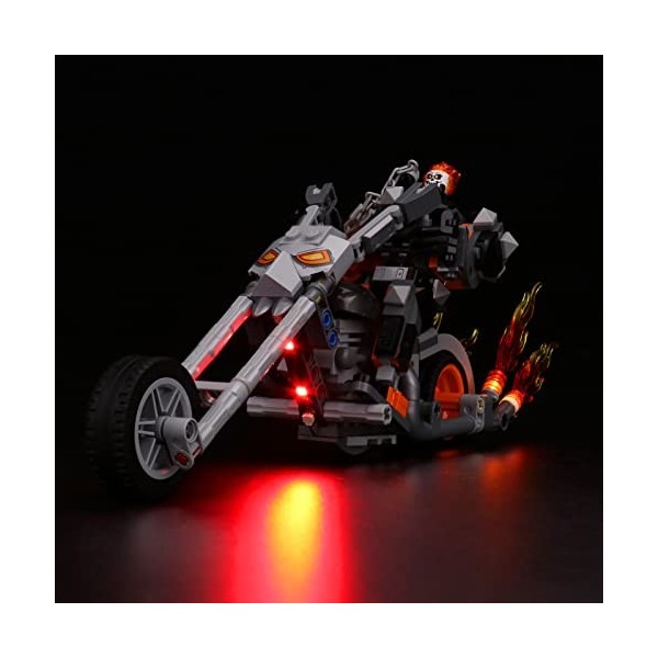 Kit déclairage LED pour Lego Ghost Rider 76245, kit déclairage LED pour Lego 76245 Ghost Rider Mech & Bike – Modèles non in