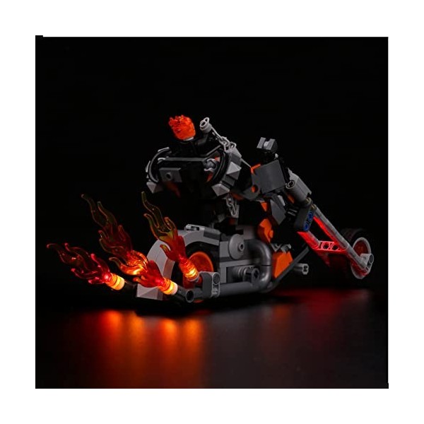 Kit déclairage LED pour Lego Ghost Rider 76245, kit déclairage LED pour Lego 76245 Ghost Rider Mech & Bike – Modèles non in