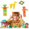 MAWEBLOCKS Jeux de Construction, Multicolore, Ensemble de Briques de Construction STEM, 200 pièces, Jouet Enfant 5 6 7 8 9 An