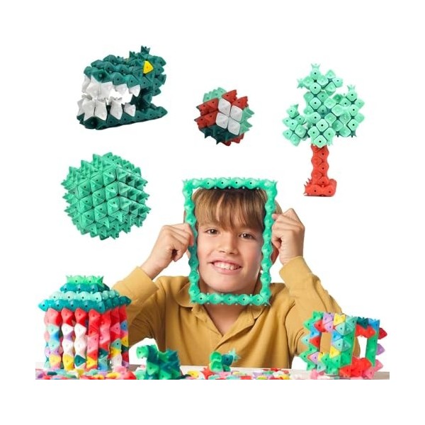 MAWEBLOCKS Jeux de Construction, Multicolore, Ensemble de Briques de Construction STEM, 200 pièces, Jouet Enfant 5 6 7 8 9 An