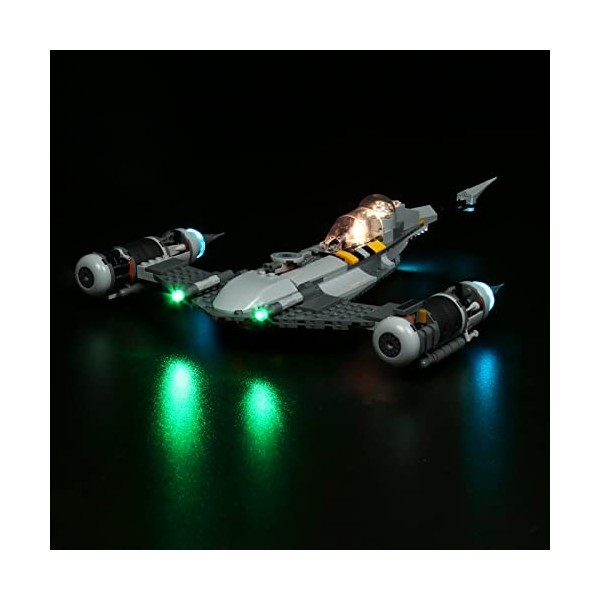 PIPART Kit déclairage LED pour Lego 75325 Star Wars The Mandalorians N-1 Starfighter, kit déclairage uniquement, modèle LE