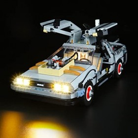 Ensemble de lumières LED pour Lego Retour vers le futur – Modèles Lego non inclus, kit de décoration pour Lego 10300 Retour v