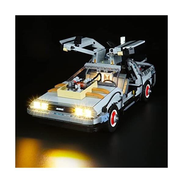 Ensemble de lumières LED pour Lego Retour vers le futur – Modèles Lego non inclus, kit de décoration pour Lego 10300 Retour v