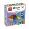 Apli kids 19419 - Jeu éducatif de Construction avec pièces magnétiques Transparentes, Formes géométriques aimantées variées p