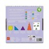 Apli kids 19419 - Jeu éducatif de Construction avec pièces magnétiques Transparentes, Formes géométriques aimantées variées p