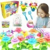 VLUINANI Ensemble de construction de jardin fleuri,Cadeaux pour filles de 3 ans et plus,11 couleurs, 6 ans,Cadeaux de Noël ou